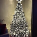 Christmas Tree White Snowflake Pencil Xmas Tree Holiday Decoration photo review