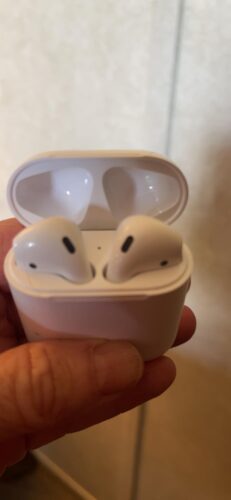 Apple AirPods (2nd Generation) Wireless Ear Buds. Bluetooth Headphones with Lightning Charging Case Included. Over 24 Hours of Battery Life. Effortless Setup for iPhone photo review