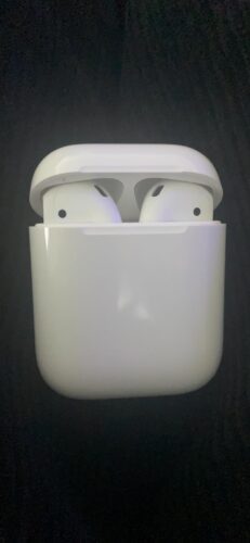 Apple AirPods (2nd Generation) Wireless Ear Buds. Bluetooth Headphones with Lightning Charging Case Included. Over 24 Hours of Battery Life. Effortless Setup for iPhone photo review